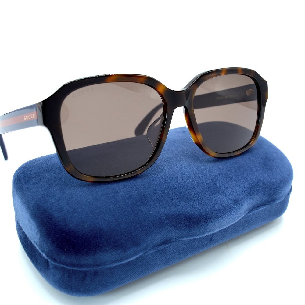 NEW GUCCI GG0929SA 002 HAVANA BLUE BROWN AUTHENTIC SUNGLASSES - Picture 6 of 12
